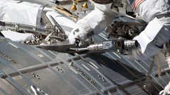 NASA astronauts space walk