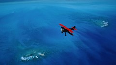 National geographic biplane aerial