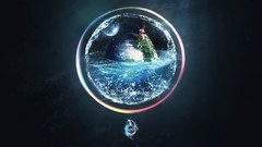 Nature blue paradise Photo manipulation digital art lacza