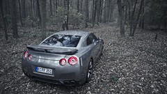 Nature cars Nissan outdoors forests Nissan GT-R R35 JDM 