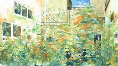 Nature cats Plants Anime anime girls Wayukako