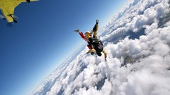 Nature clouds Aircraft skydiving skyscapes freefall