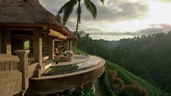 Nature clouds foliage chairs Bali Bridges forests mansion spa 