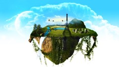 Nature clouds sky Eiffel Tower Balloons skies Towers blue skies 