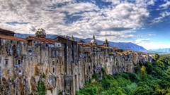 Nature clouds vegetation cities HDR Photography medieval 