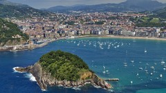 Nature coast Spain cityscapes san sebastian