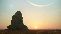 Nature deserts monolith