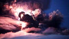 Nature eruption Volcanoes iceland