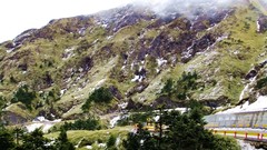 Nature grass winter Mountains roads hillside