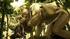 Nature Horses Anime giant Fighting anime girls forests mikasa 