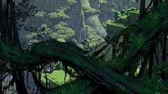 nature jungle Women Books artwork fantasy art concept art