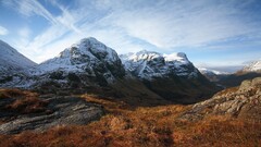 nature landscape glen coe Scotland sky clouds Mountains