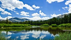 Nature Mountains clouds summer spring Lambo lakes