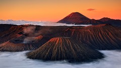 Nature Mountains Indonesia Volcanoes Bromo east-java
