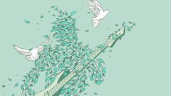 Nature Music pastel doves Rock Music