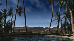 Nature palm trees skyscapes digital blasphemy Lagune