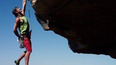 Nature rock climbing