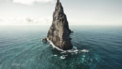 nature Sea rock sky water rock formation aerial view Australia