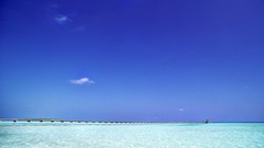 Nature skies sea water