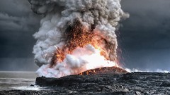 Nature smoke eruption Volcanoes Hawaii lava MAGMA