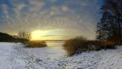 Nature snow clouds bullseye