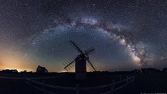 Nature Stars mill panorama Milky Way Mills skies skyscapes
