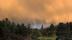 Nature summer storm lighting blitz