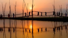 Nature sun silhouettes Bridges reflections national geographic 