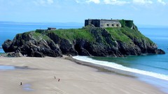 Nature tenby coast ruins