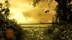 Nature Trees Animals sun Butterflies Horses insects doors 