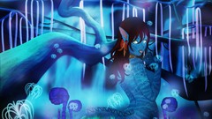 Nature Trees blue eyes waterfalls Avatar camouflage souls 