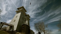 Nature Trees clouds mill architecture Eagles buildings skies 