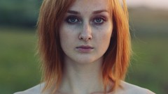 Nature Trees grass sun eyes woman dress Arms faces outdoors 