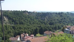 Nature Trees Mountains Italy houses cities calabria