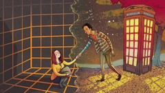 Nature Trees Stars Men woman brunettes community artwork Abed 