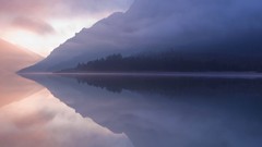 Nature Trees water clouds reflections forests obscure