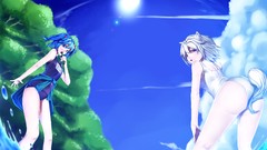 Nature Trees water sun clouds food vegetables white hair red 