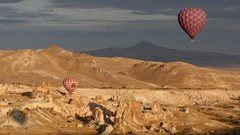 Nature Turkey cappadocia hot air balloons Hoodoo
