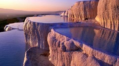 Nature Turkey lakes Pamukkale