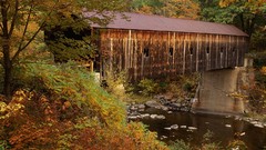 Nature vermont covered bridge
