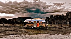 Nature vintage travel airstream