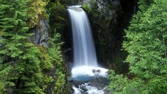 Nature Washington waterfalls falls Mount Rainier Christine falls