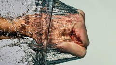 Nature water anger hands splashes fists Photo manipulation 