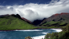 Nature water Mountains clouds
