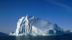Nature water sky ocean ice iceberg clear