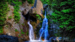 nature waterfall water rock rock formation outdoors