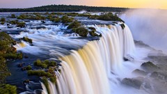 Nature waterfalls Iguazu Falls Brazil argentina