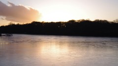 Nature widescreen frozen lake