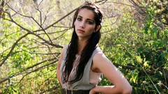 Nature woman big eyes brunettes black hair emily rudd teen