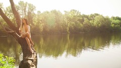 Nature woman brunettes models ukrainian Katya AC